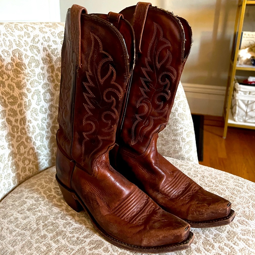 Lucchese Women’s Cowboy Boots Real Leather